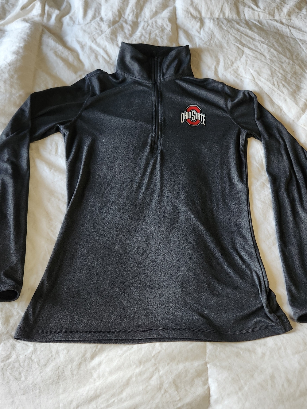 Ohio State Women's Black Quarter-Zip Pullover Turtleneck